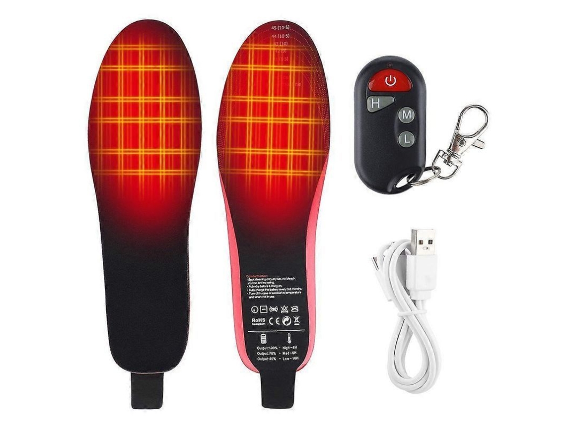 Calor Invernal: Plantillas Térmicas Recargables Con Control Remoto Y Aplicación, 10 Horas De Calor, Batería De 3000 Mah.