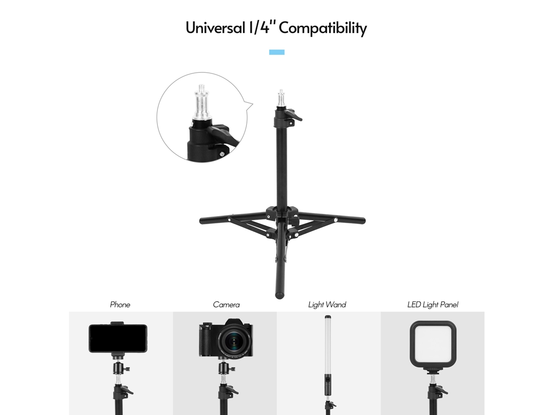 Soporte Ajustável Para Luz Led, Tripé De Luz, Suporte De Luz Para Vídeo E Anel Led