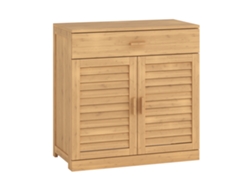 Zapatero Aarela 2 Puertas + Cajón Bambú 67x66x34cm Natural [EN.CASA]