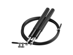 Cuerda Para Saltar Con Cable De Acero Y Mango De Aluminio Para Entrenamiento Físico, Gimnasio, Uso Doméstico, Color Negro.