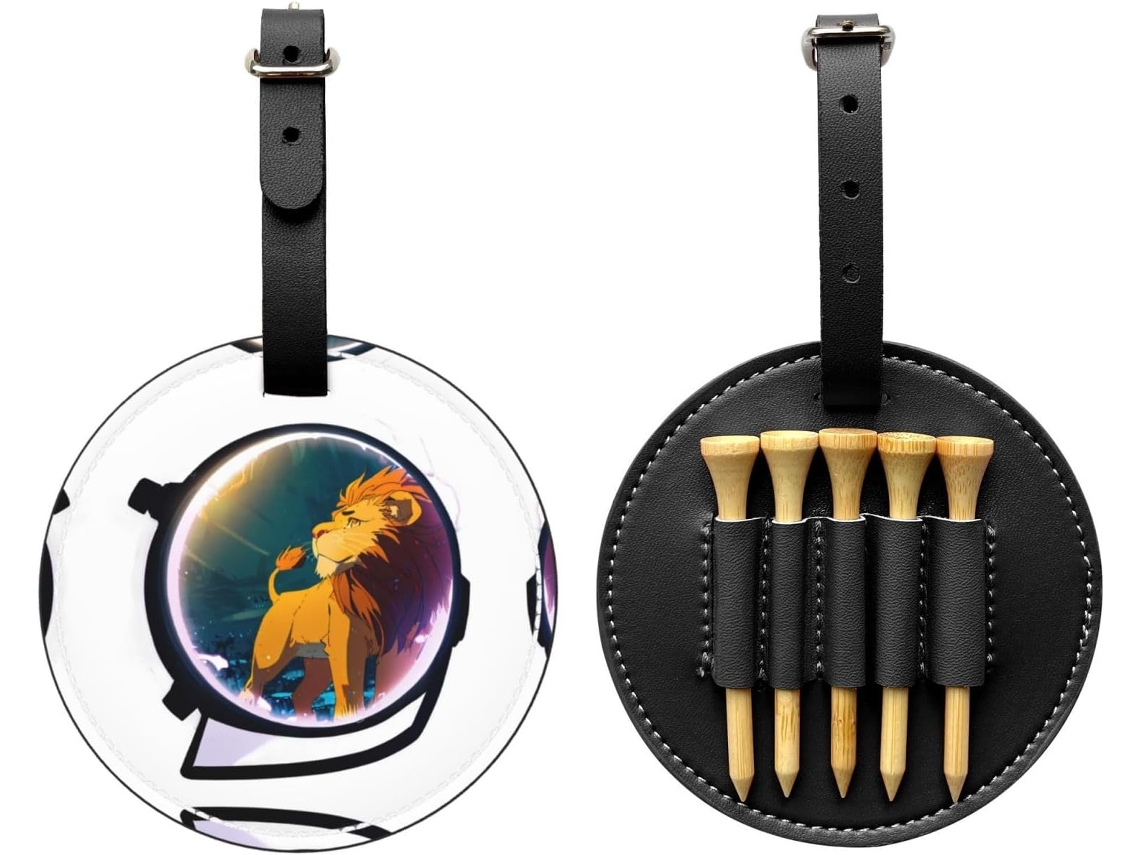 Bolsa Para Tees De Golf Material Pu Impermeable, Resistente Al Desgaste, A Prueba Humedad Clip Cinturón, Hebil
