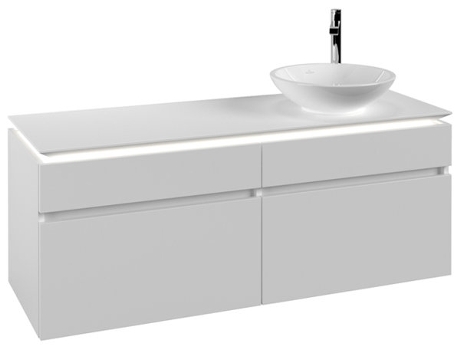 Villeroy &amp Boch Legato Vanity unit B590 1400x550x500mm lavabo a la derecha iluminación LED