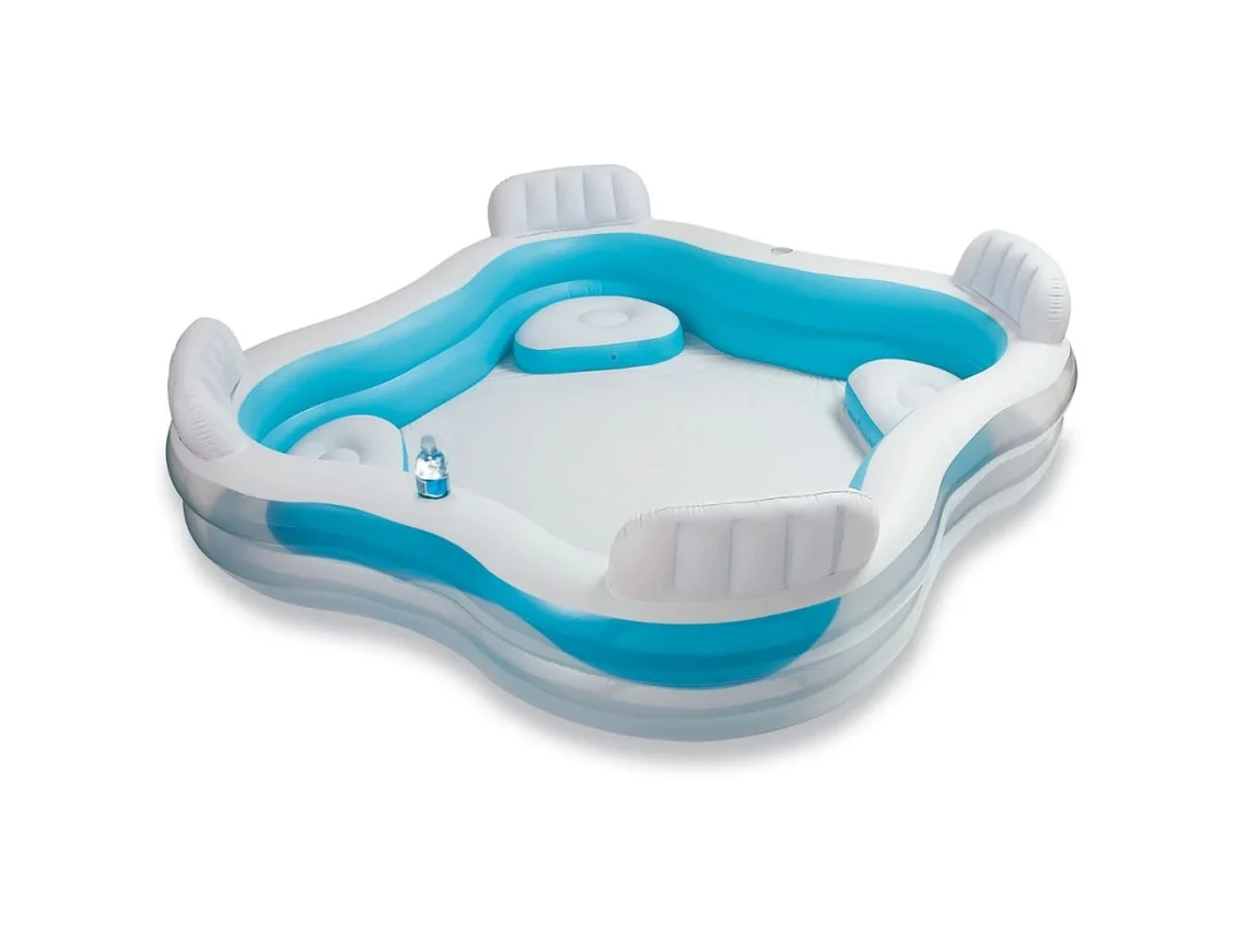 Piscina hinchable INTEX con asientos 229x229x66 cm - 990 l