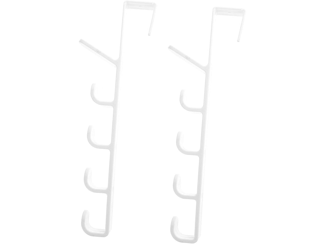 Juego De 2 Ganchos Multifuncionales Para Puertas Sin Clavos, Abs Impermeable Y Resist A La Corrosión, Col