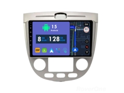 Coche Radio Android Auto Autoradio 8GB RAM 128G ROM CarPlay Navegación GPS RoverOne para Chevrolet Lacetti J200 Buick Excelle Hrv 2004-2013