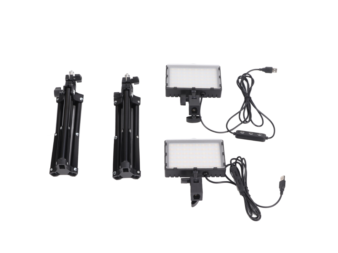 Luz De Relleno Led Ajustable De 6000k Con Trípode Usb Para Videollamadas, Streaming Y Fotografía.