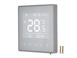 Termostato digital LCD con pantalla táctil, control de temperatura, CA 220V, gris | Sin marca