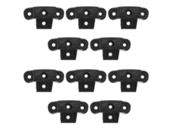Juego De 10 Patas Triangulares Antideslizantes Negras De Repuesto Para Olla De Cocción Lenta.