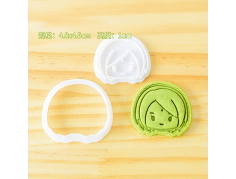 Anime naruto diy cetakan biskuit kawaii kartun sasuke kakashi angka 3d abs plastik biskuit cetakan mainan untuk anak-anak hadiah