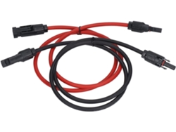 Cable De Extensión Para Panel Solar, 2 Piezas, 10 Awg, 6 Mm², Tensión Nominal 1000 V Cc
