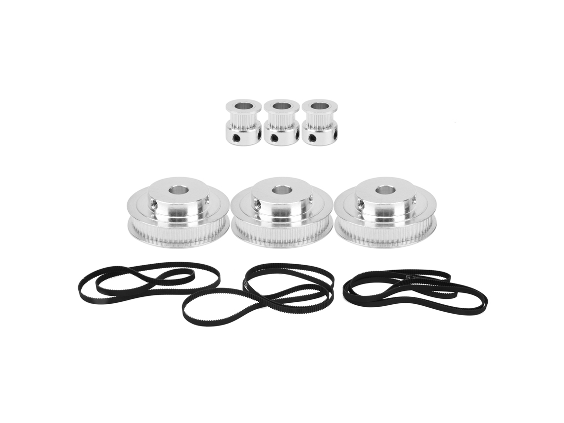 Rueda Sincrónica 20/60 Dientes 8mm Bore Correa Temporal Gt2 2gt610/852/1220mm Peças Impressora 3d