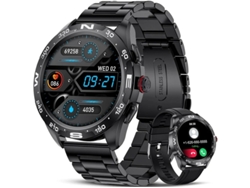 Reloj inteligente para Android iOS con Bluetooth, llamadas, recordatorios de texto y altavoz de voz, rastreador de actividad con monitorización de frecuencia cardíaca. Bestvite