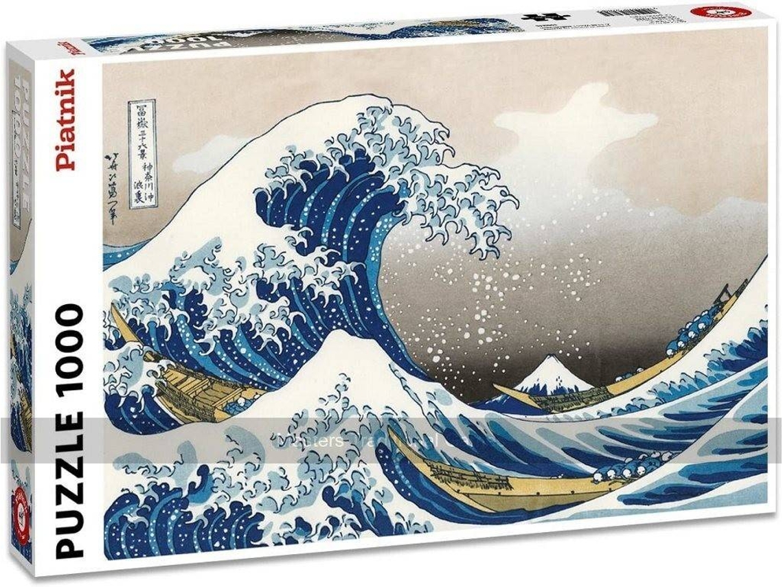 Puzzle PIATNIK Hokusai The Great Wave (Edad Mínima: 8 Anos - 1000 Piezas)