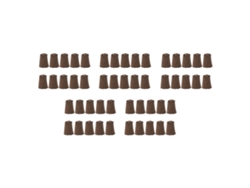 50 bloques de turba para la germinación de plantas Hrd Tn0314