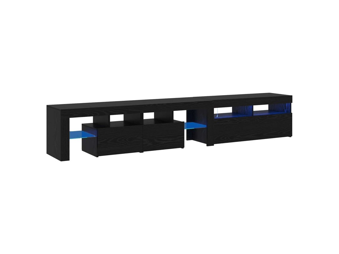 Mueble de TV MAISON EXCLUSIVE 2 Piezas Roble Negro 230x36,5x40 cm