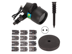Proyector De Luz Con 12 Patrones, Resistente Al Agua Ip65, Ideal Para Fiestas, Bodas Y Navidad, Con Enchufe Europeo De 100-240 V.