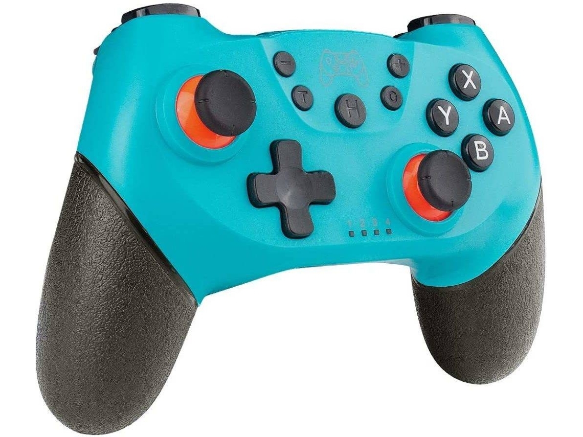Controlador de interruptor, controlador de interruptor inalámbrico con motor turbo dual Bluetooth / Gyro Axis(azul) YIZHOOD