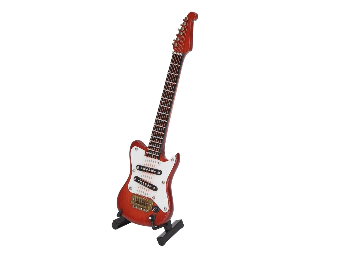 -juguete Guitarra Miniatura Para Casa De Muñecas Ligera Exquisita Hecha De Madera Para Regalo De Cumpleaños