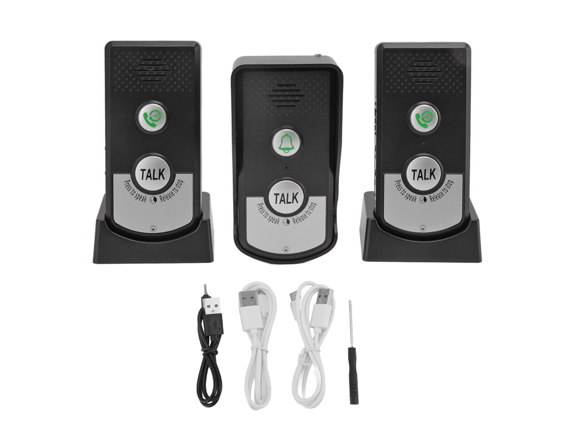 Timbre Inalámbrico Inteligente Con Intercomunicador De Voz, Alcance De 1000 M, Resistente Al Agua Ip54, Carga Usb Para Uso Doméstico.