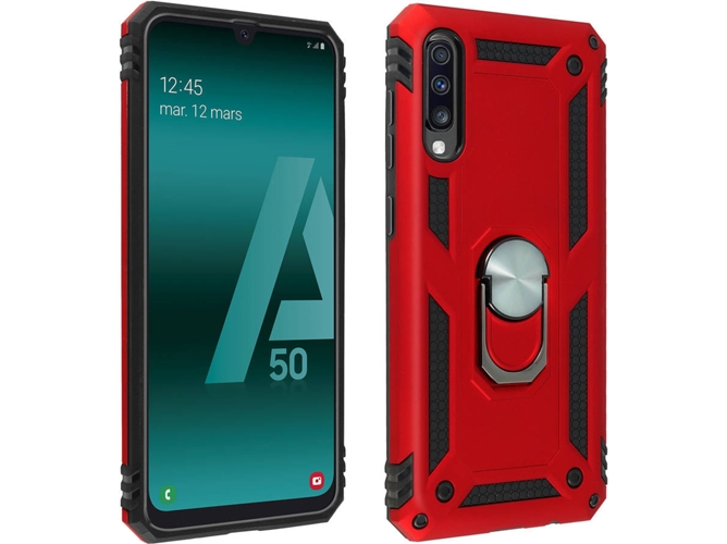 Carcasa Samsung Galaxy A50 AVIZAR Anillo Rojo