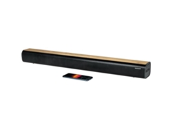 Barra De Sonido Bluetooth Sb402Bt Bluetooth 5.0 Usb Acabado Madera