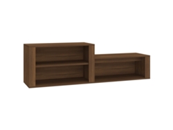Zapatero de derivados de madera de roble, marrón, MAISON EXCLUSIVE, 150x35x45 cm