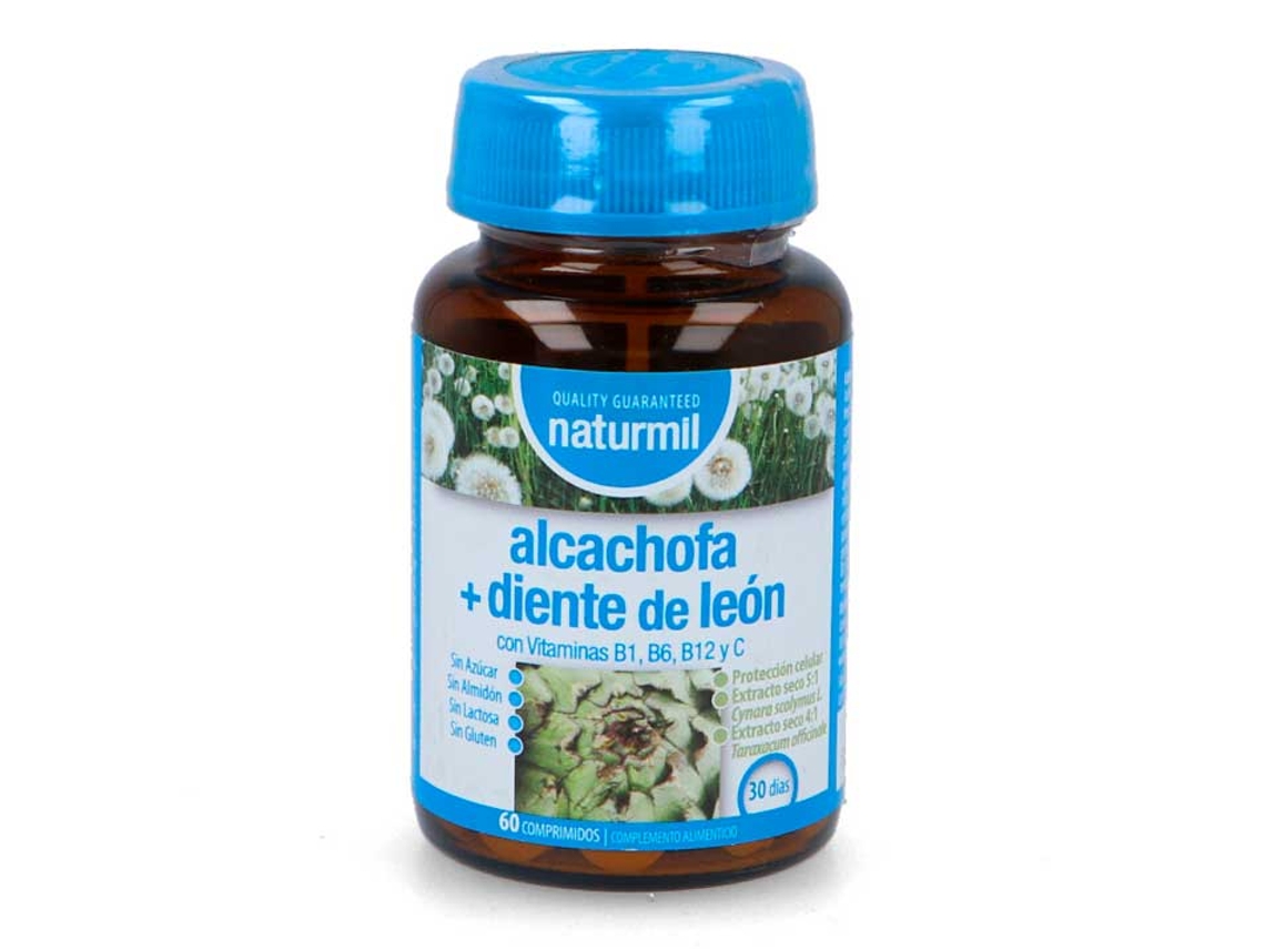 Complemento Alimentar NATURMIL Alcachofra E Dente De Leão (60 comprimidos (1000mg))