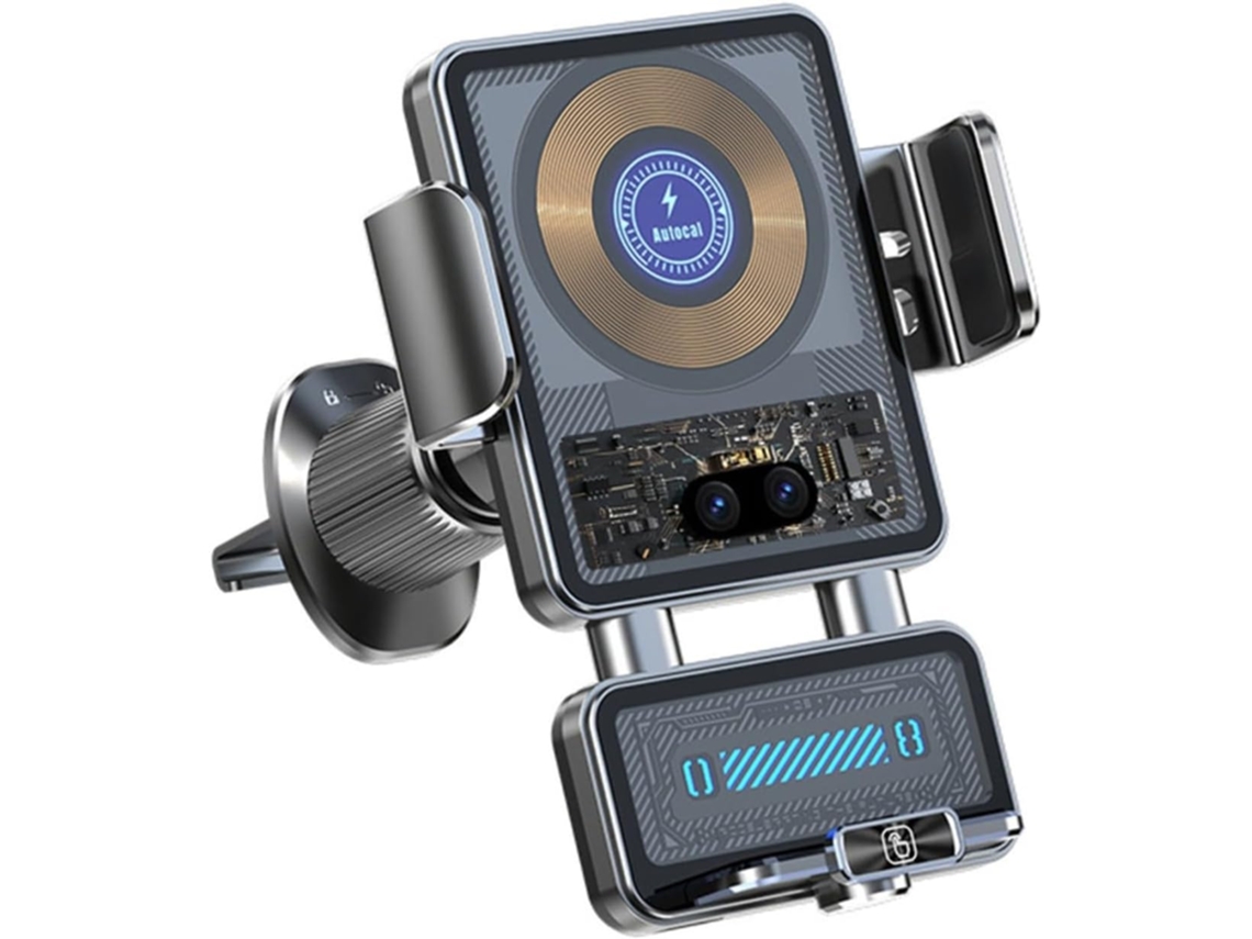 Soporte para coche con cable de 66 W para cargar iPhones y teléfonos Samsung Galaxy a través de la rejilla de ventilación del salpicadero. SFUSHOS