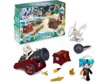 Pinypon Action Canhão Pirata Fantasma (3 años - 13 x 6,6 x 8,5 cm)