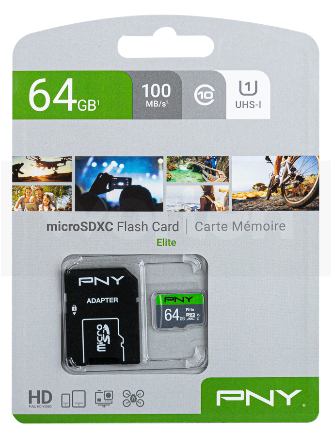 Tarjeta de Memoria Micro SD PNY Elite 64 GB
