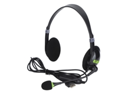 Auriculares Supraaurales Con Cable Sy440mv Para Atención Al Cliente Con Micrófono Con Cancelación De Ruido, Usb/3,5 Mm