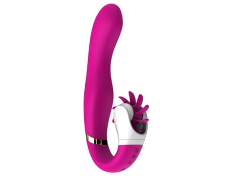 Vibrador para lamer la lengua de rotación de 360 con motor dual de 12 velocidades para mujeres (púrpura) VEANXIN