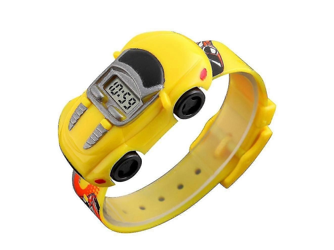 Reloj infantil GOKOCO con forma de coche de dibujos animados, talla 25-26, para niños y bebés.