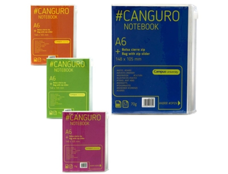 CAMPUS Libreta Canguro 32h 70g Rayado Horizontal - A6