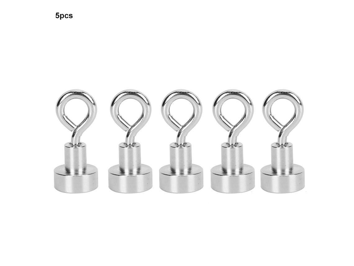 5 Piezas Ganchos Magnéticos Potentes Para Pared, Resistentes, Colgantes, Ideal Para Almacenaje En Hogar Y Oficina F12