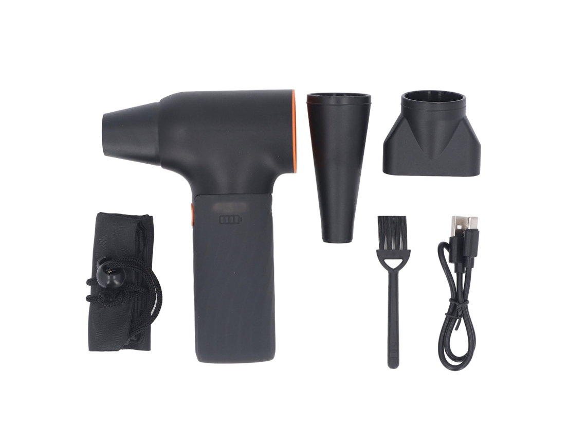 Aspiradora de aire portátil inalámbrica de 130000 rpm, 6000 mAh, 3 velocidades, ideal para acampar.
