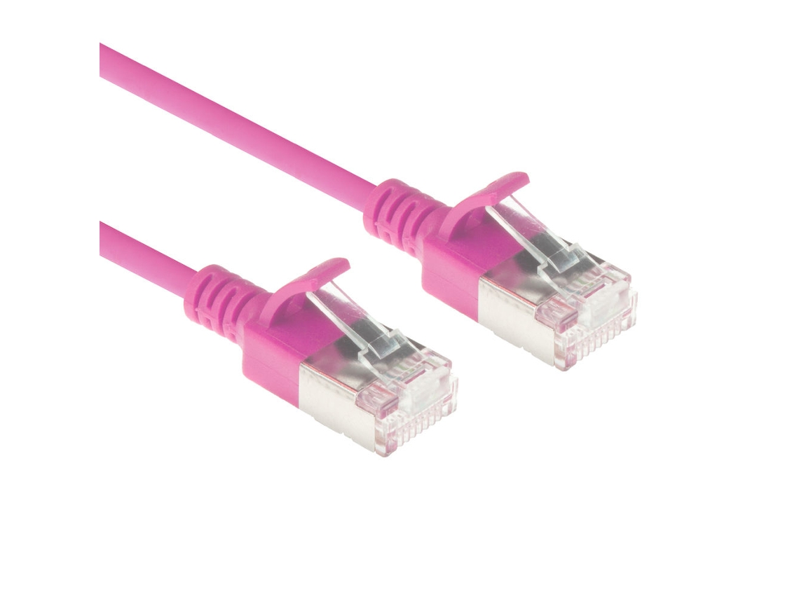 Cable de red rosa DC7403 de 3 m, Cat6a, U/FTP, Act (STP)