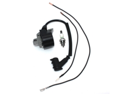Bobina de encendido con bujía para Stihl MS460, MS460R, MS460RZ, MS460M, MS460W, MS460Z, MS650, MS650R, MS660, MS660W, MS660M (046, 064, 066) Lahdek