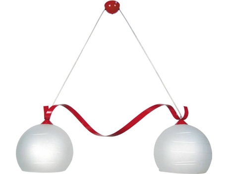 Lámpara de Techo TOSEL Actuelle A (Rojo - E27 - Máx. 40W - Metal)