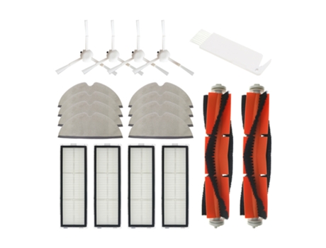 Paños de fregona con filtro Hepa de rodillo lateral para Robot aspirador Dreame D9 L10 Pro, cepillo principal para fregar en seco y húmedo para Dre...
