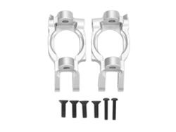 Bloque De Pivote C Buje De Aluminio 2 Piezas Alta Resistencia Para Coche Rc 1/10 Losi Hammer Rey Rock Rey Plata