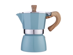 Cafetera octogonal de aluminio para café tostado Eifson (150 ml, azul lago)