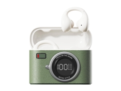 Auriculares de clip abiertos Bluetooth 5.4 JIAPEI con micrófono de pantalla, 4HD (verde)