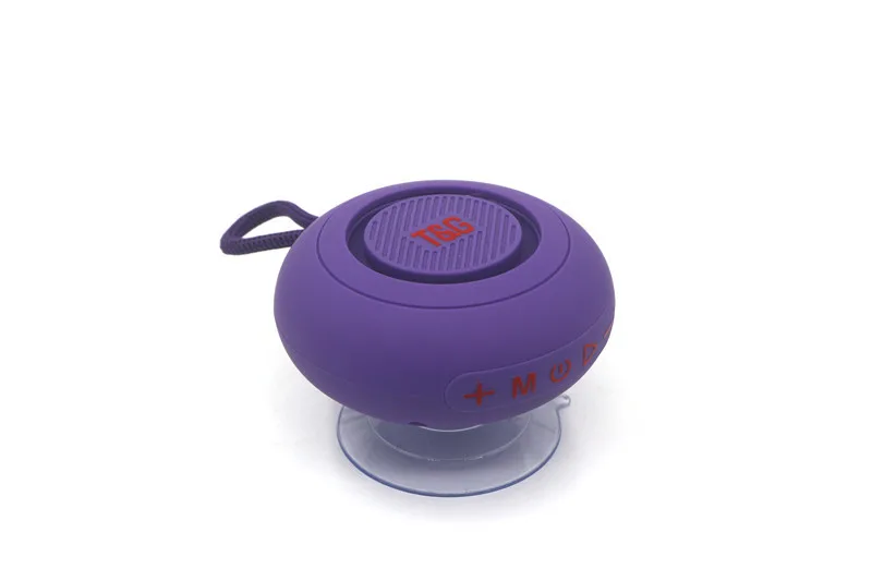 (tg442 Morado) Altavoz Bluetooth Para Baño, Subwoofer Inalámbrico, Minialtavoz Bluetooth Para Exteriores