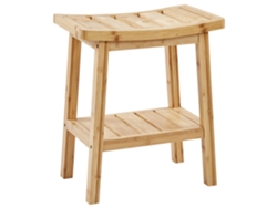 Mesa De Apoio Beliani Tremont De Bambu Castanho 39x45