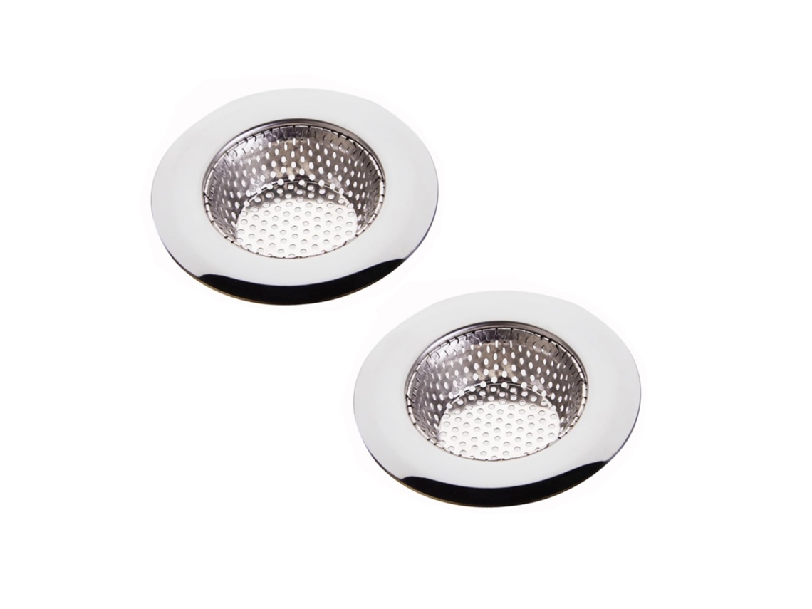 Filtro Colador De Fregadero De Acero Inoxidable De 2 Piezas Para Cesta De Colador
