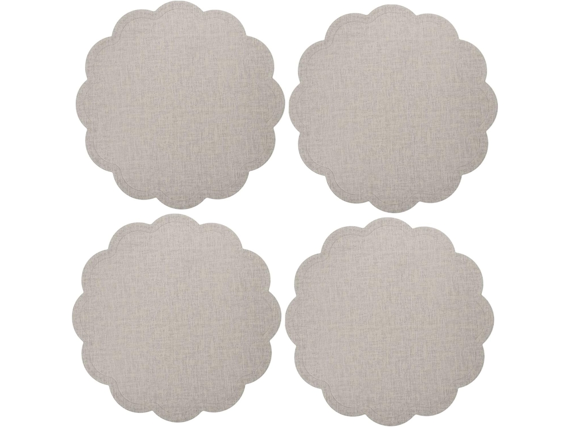 Juego De 4 Manteles Individuales De Piel Sintética Para Comedor, Antideslizantes, Decorativos Y Prácticos Para La Cocina.
