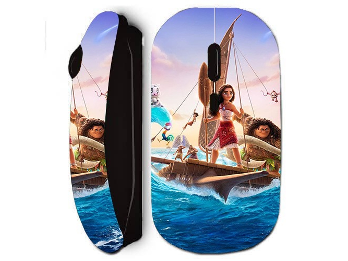 Ratón inalámbrico negro Disney Anime Maniacase Moana 2 Equipage
