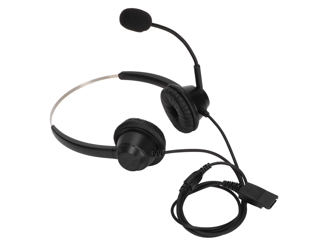 Fone De Ouvido Binaural Para Atendimento Ao Cliente H360d-qd Com Microfone Redução De Ruído Compatível Beien
