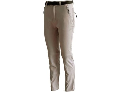 Pantalones para Mujer JOLUVI Soft4desm Beige para Montaña (M)